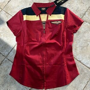 NEW!! Gorgeous Harley Davidson 120th Element Anniversary Edition zip up shirt